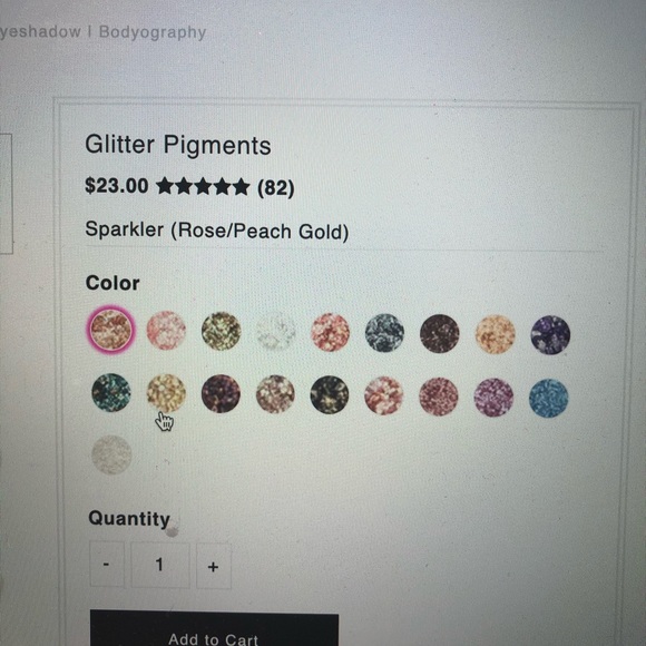 BODYOGRAPHY High Shine Glitter Shadow in COMET - Picture 10 of 12